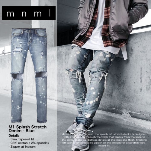 M1 STRETCH DENIM SPLASH デニムパンツ | ASYLUM[アサイラム]