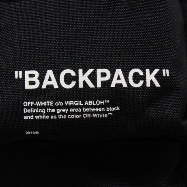 【激レア・美品】OFF-WHITE QUOTE BACKPACK BLACK OFF-White c/o Virgil Abloh Quote Backpack Black 2013 | eBay