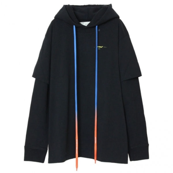 ACRYLIC ARROWS DOUBLE TEE HOO BLACK パーカー|OFF-WHITE