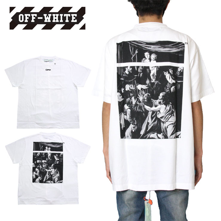 CARAVAGGIO SQUARE S/S OVER TE WHITE MULT/Tシャツ 半袖Tシャツ