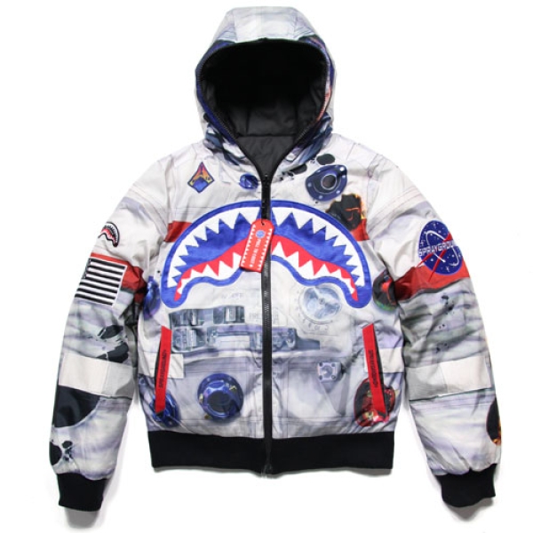 ASTRONAUT PATCHES-REVERSIBLE C5016 リバーシブルダウンジャケット  