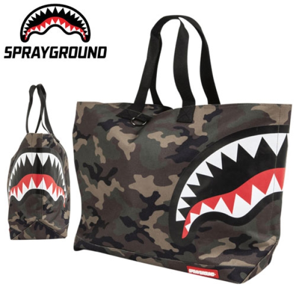 CAMO SHARK TOTE T1817 トートバック|SPRAY GROUND|ストリート 