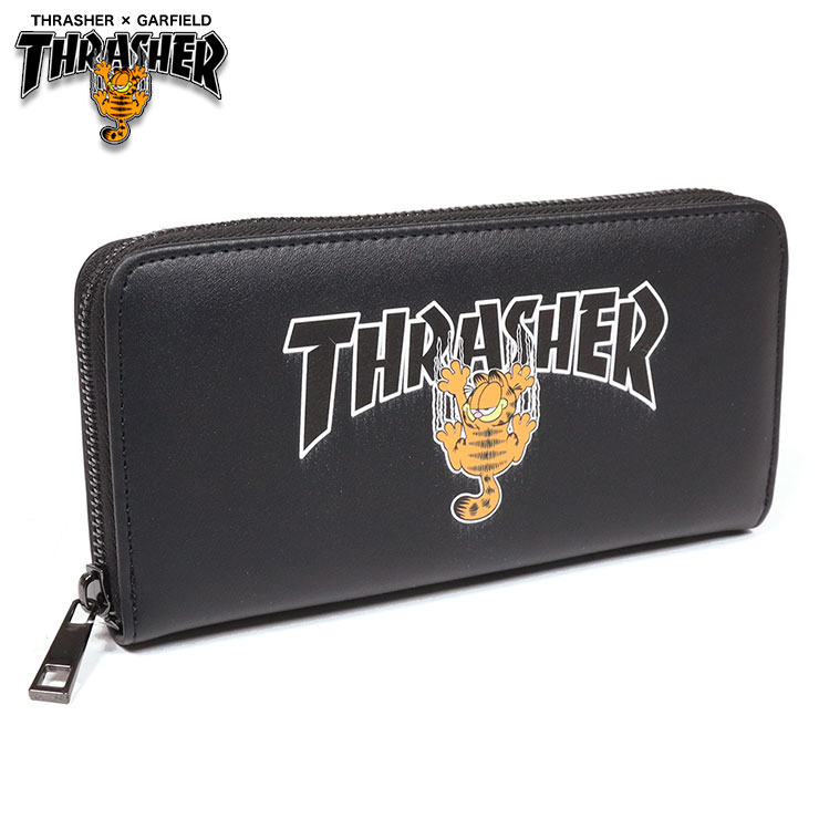 B系 ストリート系 Thrasher スラッシャー Thrasher X Garfield 長財布 B Ga Th2110b 財布 長財布 Asylum アサイラム